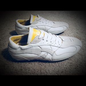 NWOT MENS Dolce & Gabbana white and yellow shoes.